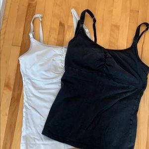 Lot of 2 Bravado! Nursing Tank Tops 34F/G